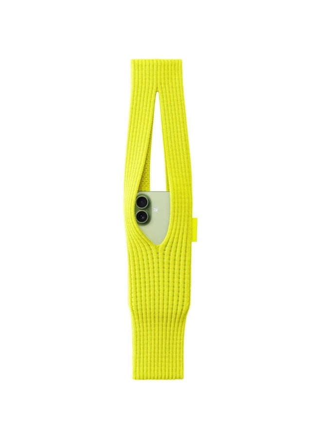 ACLIX iPhone Pocket 80CM Single-Shoulder Phone Pocket Mini Short Strap Accessory for All Variants, Lightweight Crossbody Mobile Holder with Secure Fit & Easy Access (Lemon) - Image 1